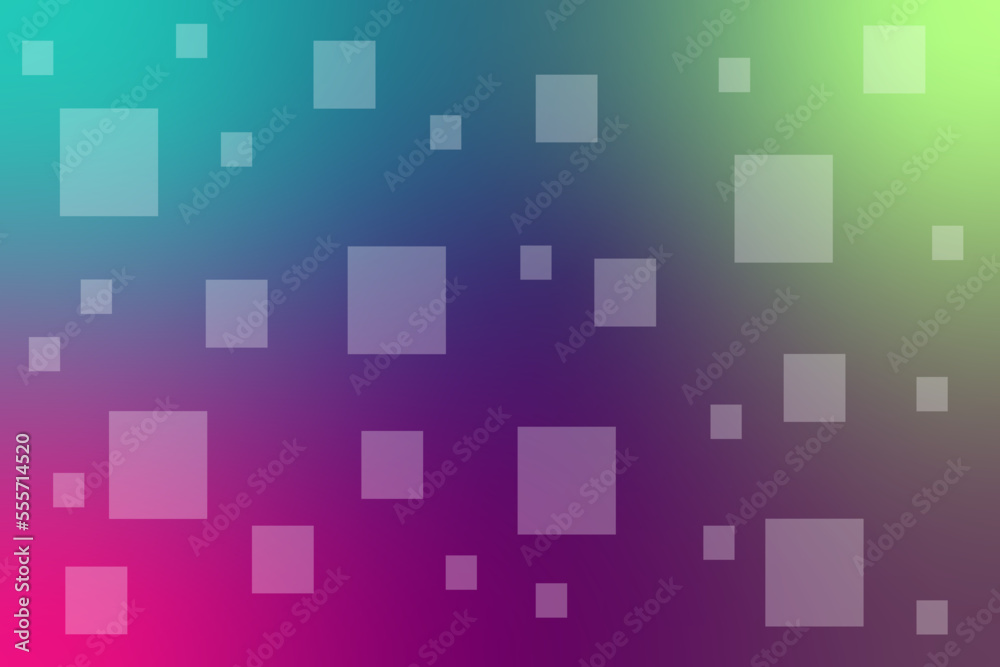 multicolored gradient background with white transparent rectangles
