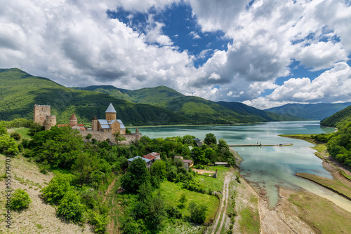 Ananuri Fortress Complex on the Aragvi River,Mtskheta-Mtianeti Region in Georgia