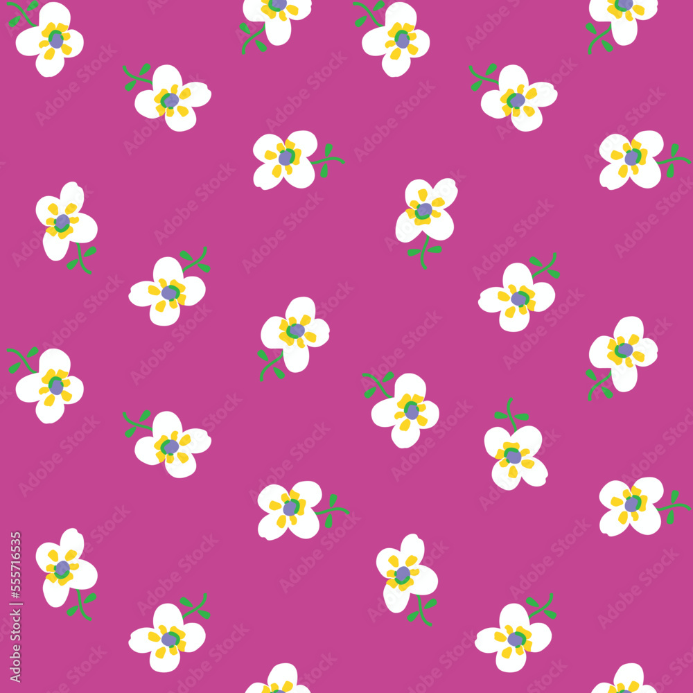 FLORAL SEAMLESS PATTERN IN EDITABLE VECTOR FILE FLORAL SEAMLESS PATTERN IN EDITABLE VECTOR FILE