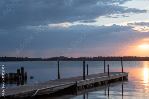 sunset on the pier © Dennis