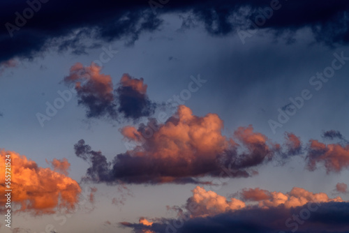 Cloud scape with early morning colors