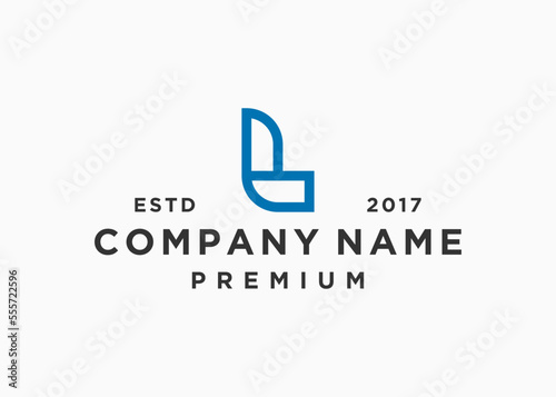 letter l logo design vector illustration template