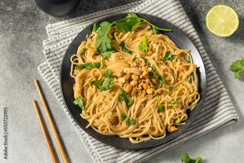 Homemade Asian Peanut Sauce Noodles