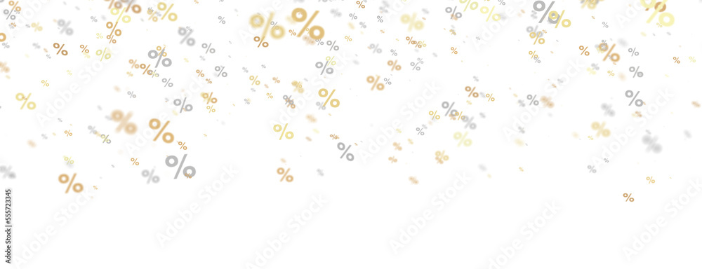 percent shopping digital in hand 3d.