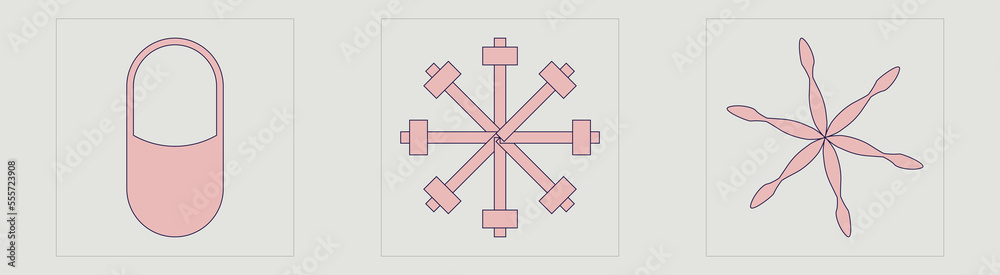 Set of Y2K style vectors of objects. Extraordinary Graphic Assets. Objects in y2k style. Stars, starburst . Vector illustration