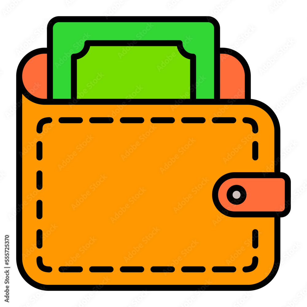 Wallet Filled Line Icon