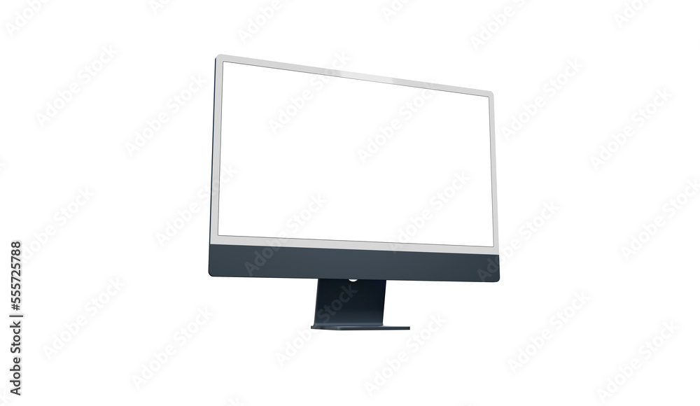 Desktop monitor screen with website presentation mockup isolated png Desktop monitor screen with website presentation mockup isolated png