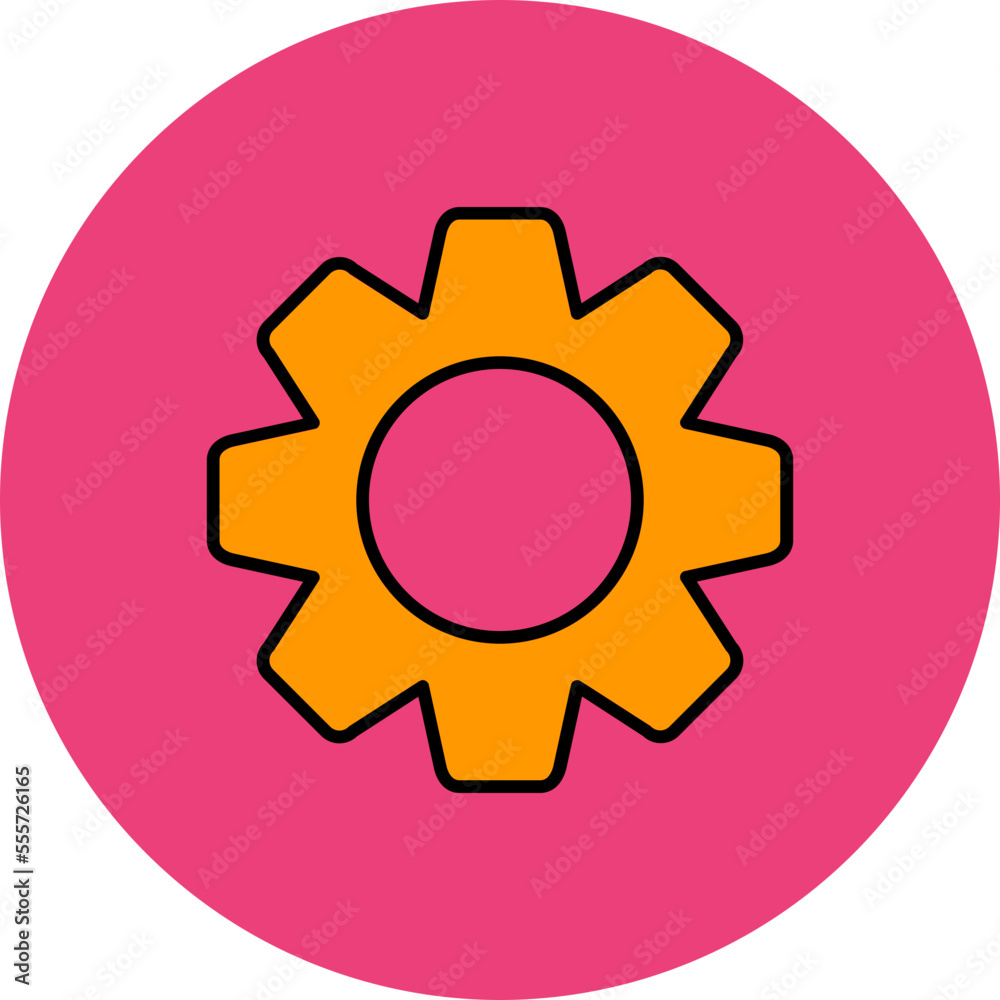 Settings Multicolor Circle Filled Line Icon Settings Multicolor Circle Filled Line Icon