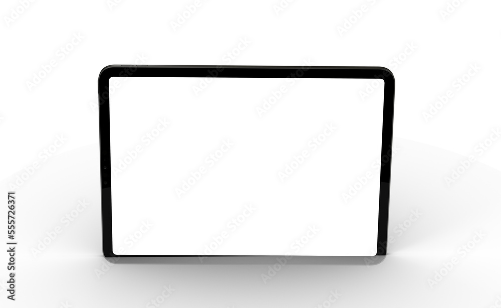 Modern black tablet computer isolated on white background. Tablet pc Modern black tablet computer isolated on white background. Tablet pc