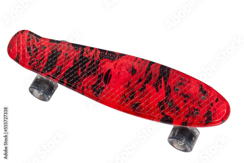 Skateboard plastic isoated