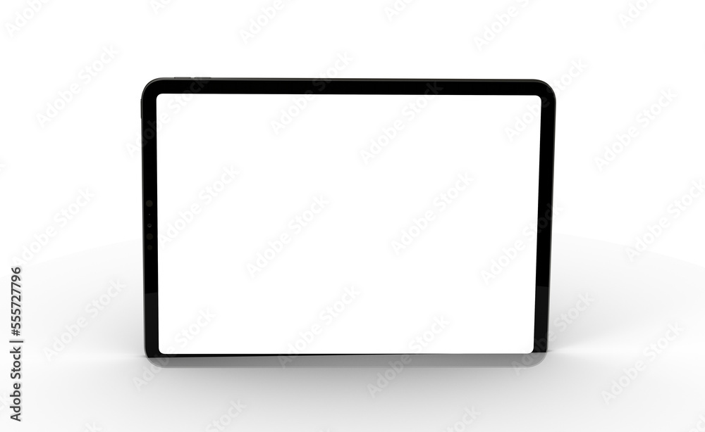 Photo White tablet, isolated on 3d background Photo White tablet, isolated on 3d background