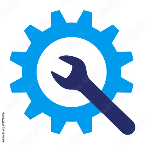 Assistance, settings, troubleshooting and repair icon photo