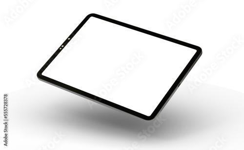 Tablet pc computer with blank screen 3d