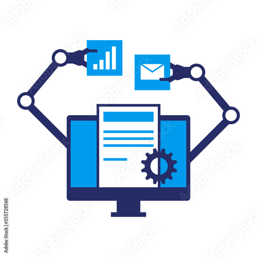 Robotic process automation application computer icon