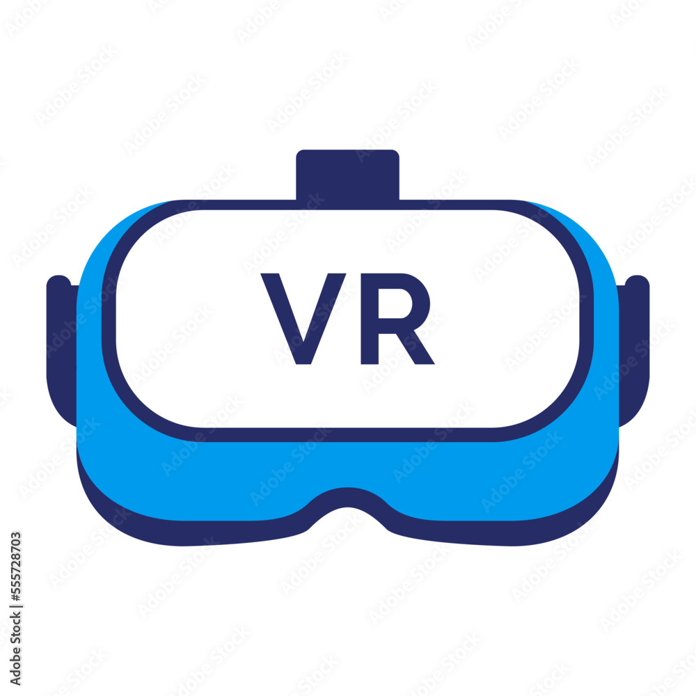 Obraz premium Virtual reality glasses and immersive experience icon