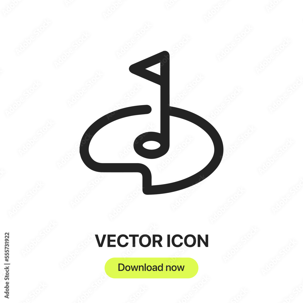 golf icon vector. Linear style sign for mobile concept and web design. golf symbol illustration. Pixel vector graphics - Vector. golf icon vector. Linear style sign for mobile concept and web design. golf symbol illustration. Pixel vector graphics - Vector.