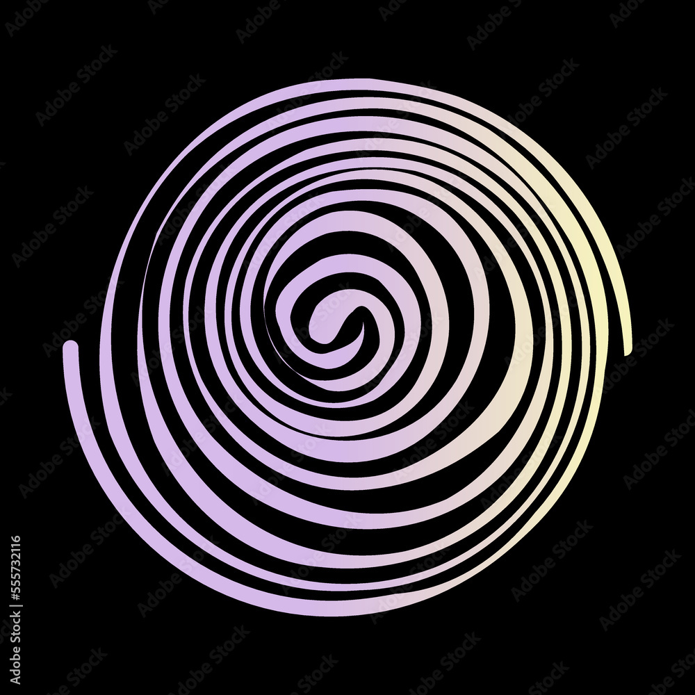 Pastel gradient decorative spiral. Vector illustration. Pastel gradient decorative spiral. Vector illustration.