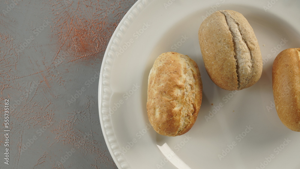 Bread rolls on background Bread rolls on background