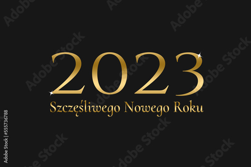 Canvas Print Szczęśliwego Nowego Roku 2023