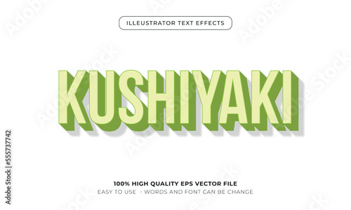 food text style effect