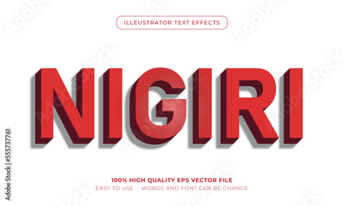 food text style effect