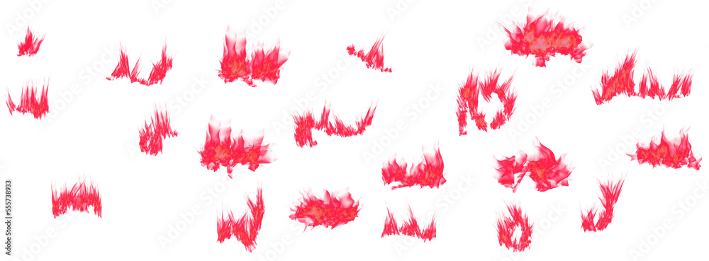 Crimson translucent flame with a bluish and aquamarine fire core. Isolated on transparent. png format. Crimson translucent flame with a bluish and aquamarine fire core. Isolated on transparent. png format.