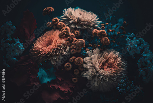 abstract floral background background with flowers