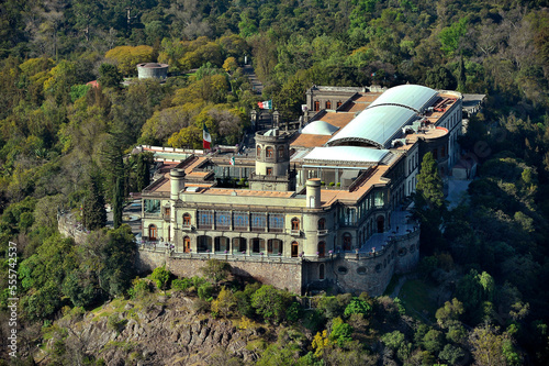 Aerial view of the Chapultepec Castle at Mexico City photo