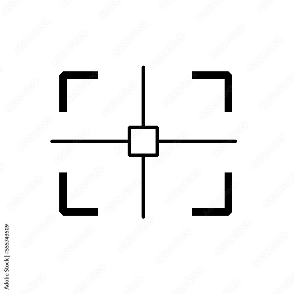 Gun Sight Crosshairs Bullseye Isolated Vector Illustration Gun Sight Crosshairs Bullseye Isolated Vector Illustration