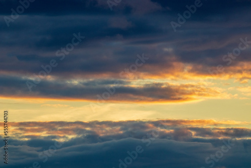 sky with clouds and lots of colours at sunset © Ivaylo