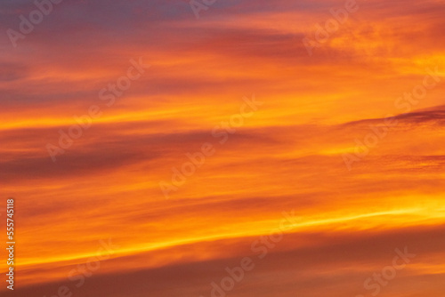 clouds in the sky over sunset