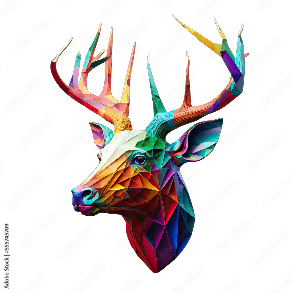 Obraz premium Multicolored animal 3d for t-shirt printing design and various uses