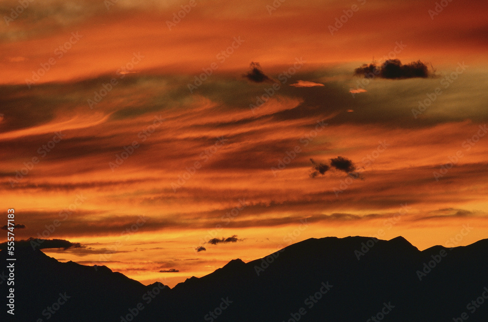 Sunset, Cardinal Divide, Alberta, Canada Sunset, Cardinal Divide, Alberta, Canada