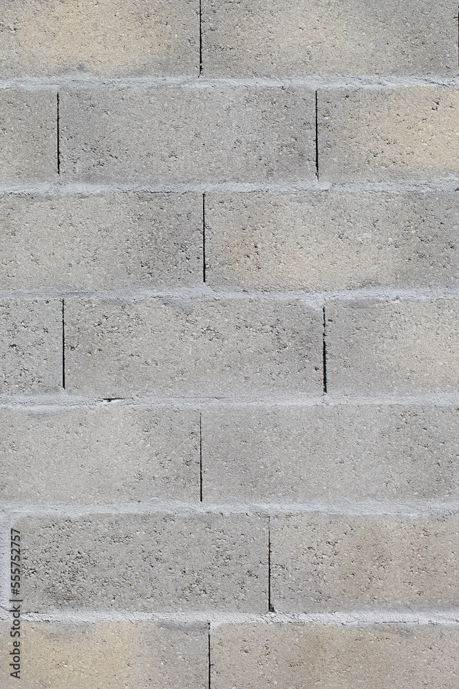 Close-up of Grey Brick Wall, Royan, Charente-Maritime, France Close-up of Grey Brick Wall, Royan, Charente-Maritime, France