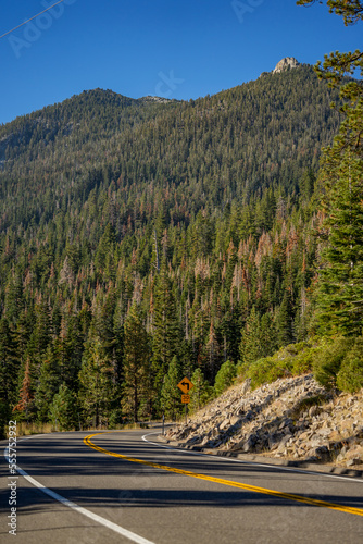 road in mountains emerald Bay lake Tahoe 