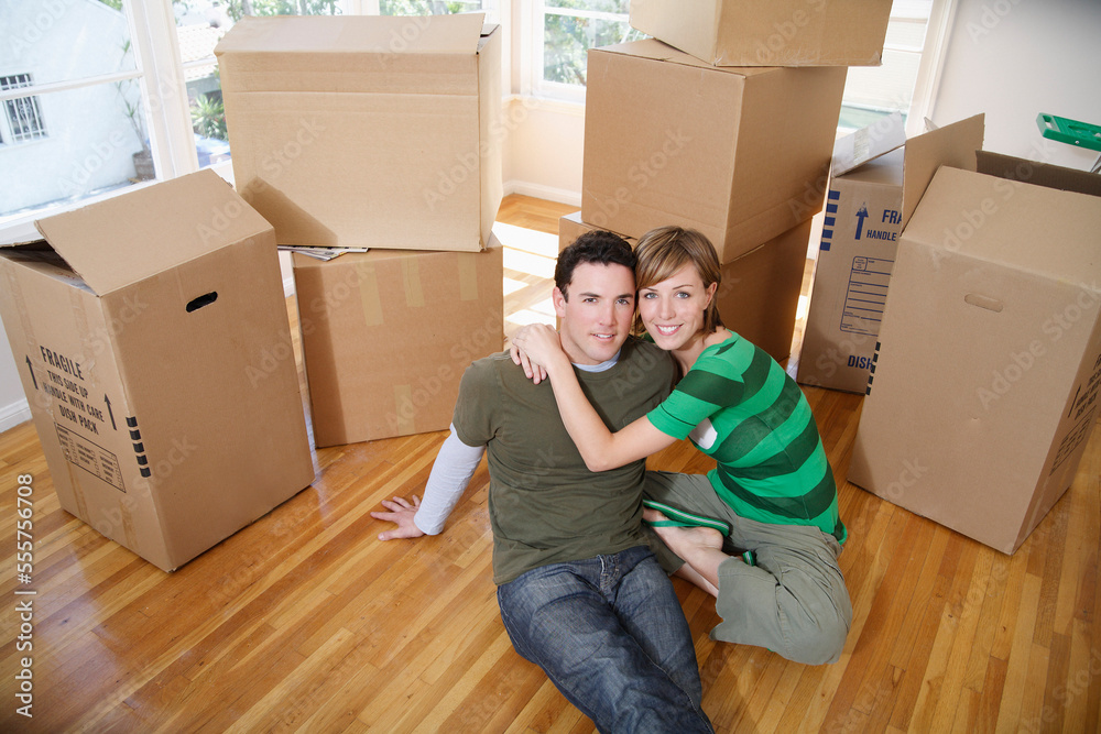 Couple Moving Into New Home Couple Moving Into New Home