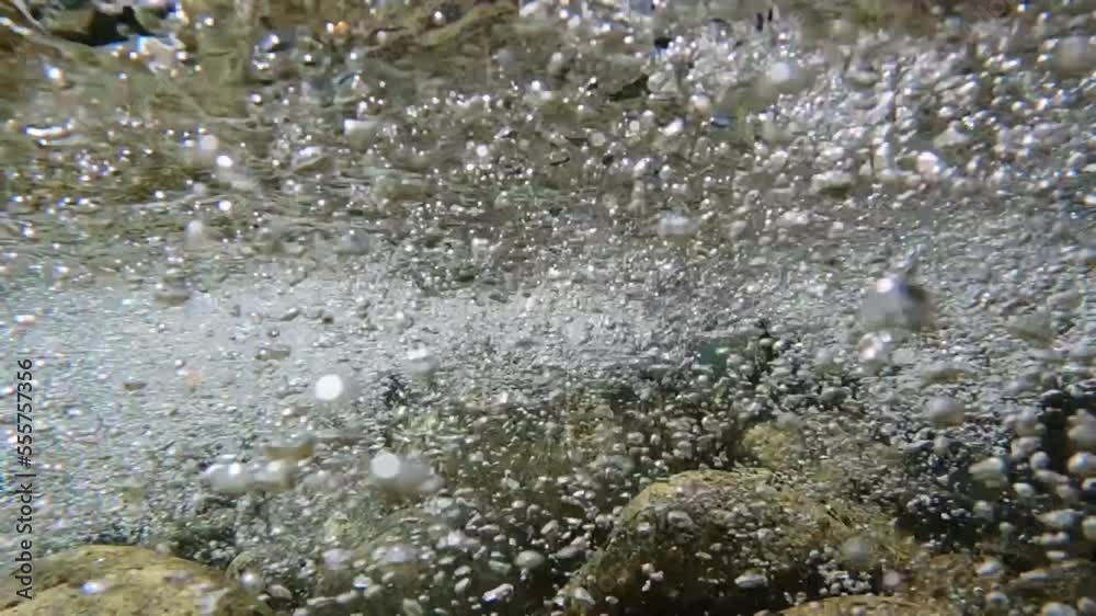 water flowing into the water water flowing into the water