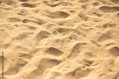 Fine sand texture. Desert sand. Details of natural landscape.