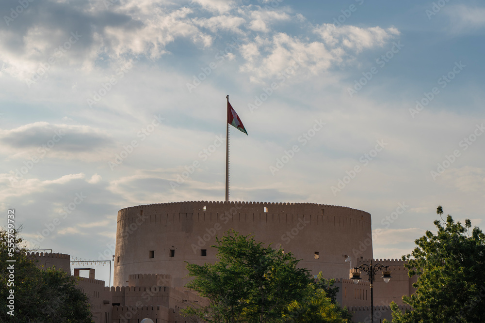 Nizwa fort historic building in Oman