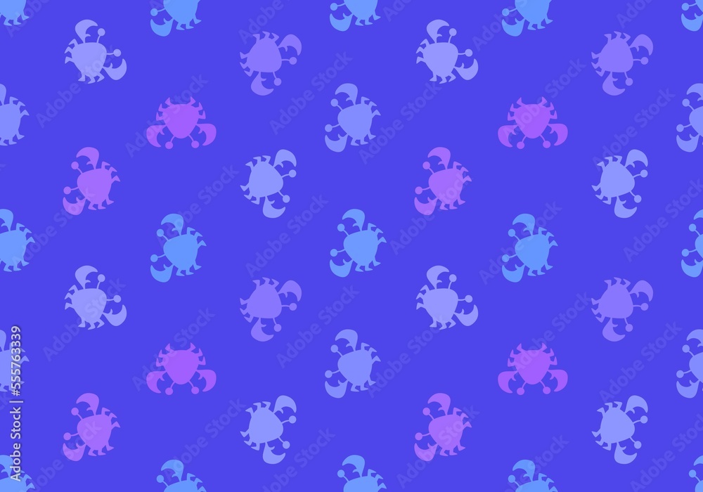 Cartoon silhouette animals seamless crabs pattern for wrapping paper and kids clothes print and fabrics Cartoon silhouette animals seamless crabs pattern for wrapping paper and kids clothes print and fabrics
