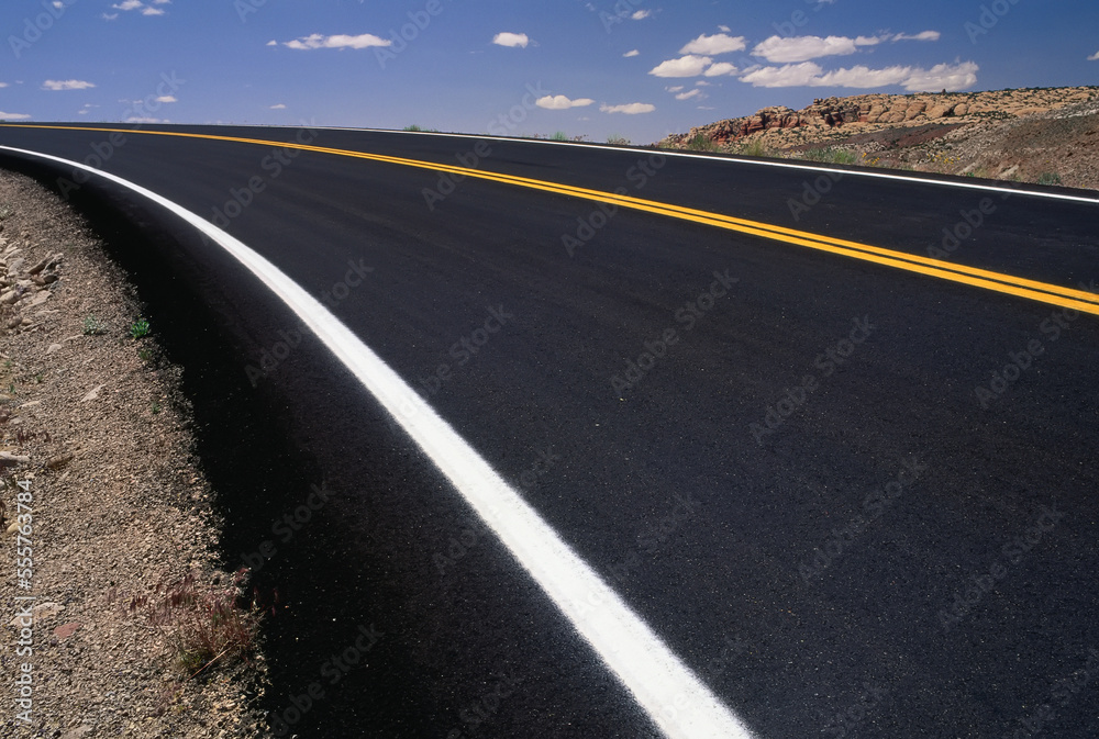 Road, Arches National Park, Utah, USA Road, Arches National Park, Utah, USA