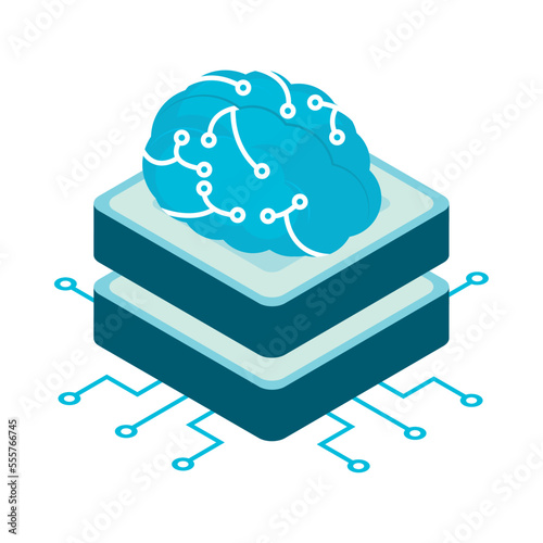 human brain AI icon
