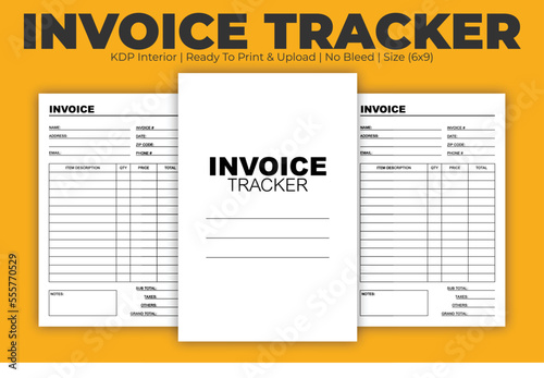 Invoice Tracker KDP Interior Template