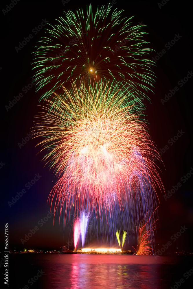 Fireworks, English Bay, Vancouver, British Columbia, Canada