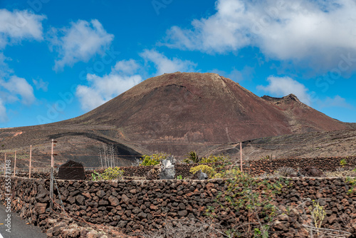 volcanic landscape in island country
