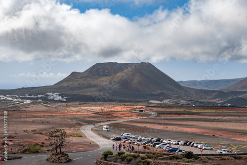 Amazing view of volcanos in Lanzarote