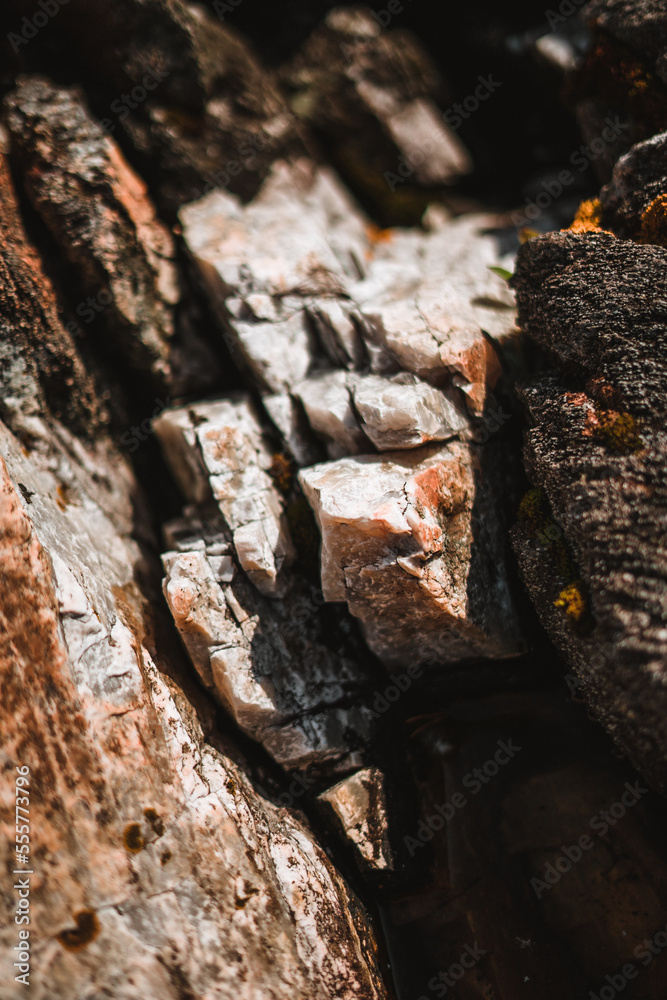 Fototapeta premium Beautiful stone patterns in Norway on a coast
