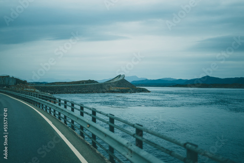 Wallpaper Mural The atlantic ocean road in Norway on a moody autumn day. Torontodigital.ca