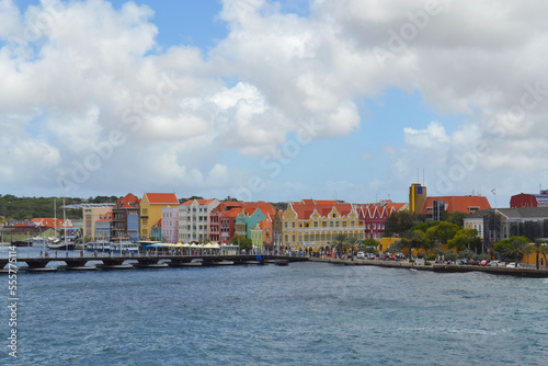 the island of curacao in the caribbean sea a point of visit of cruise ships