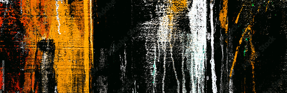 Obraz premium Illustration with dark and colorful abstract background.